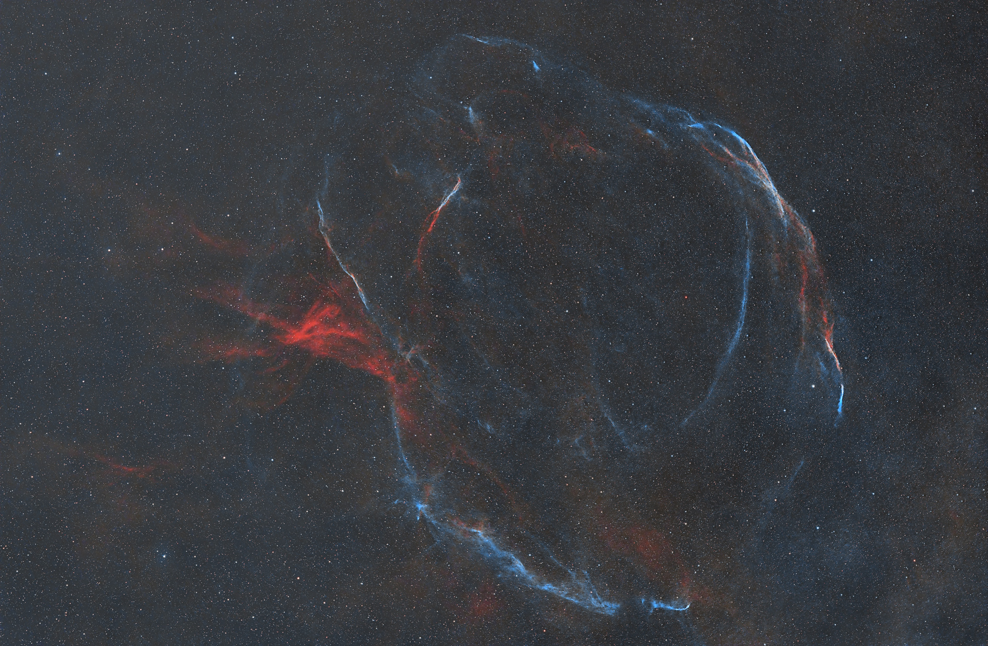 Sh2-91 is part of the supernova G65.3+5.7 in the constellation Cygnus, which dates back around 30,000 years.